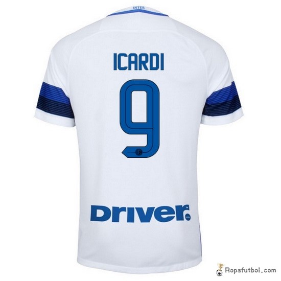 Camiseta Inter de Milán Replica Segunda Ropa Icardi 2016/17 Blanco